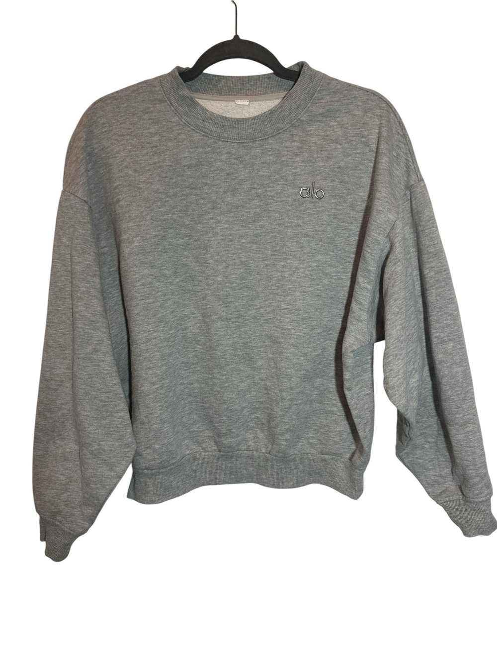 Alo Yoga Accolade Unisex Crew Neck Pullover Athletic Heather Grey Sz Sm/M No Tag